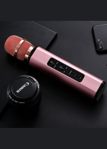 Караоке мікрофон K6 Premium рожеве золото (стерео) Losso (327041508)
