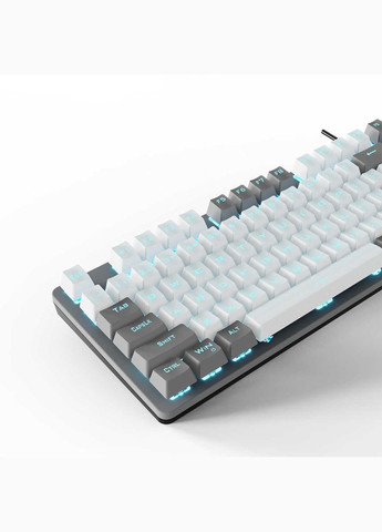 Клавіатура Mechanical F3287 Grey/White Keycap KRGD Blue (6948391240954) Aula (356728271)
