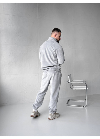 Зимовий чоловічий костюм Ran фліс полар світло-сірий No Brand (365686030)