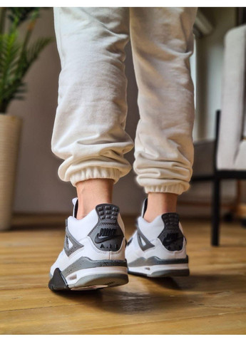 КРОССОВКИ ЖЕНСКИЕ NIKE AIR JORDAN RETRO 4 WHITE CEMENT НАЙК АИР ДЖОРДАН No Brand бежевые демисезоны (368855929)
