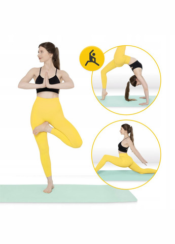 Коврик (мат) спортивный TPE 180 x 60 x 1 см для йоги и фитнеса Mint/Grey () 4FIZJO P-5907739311917 (342758150)