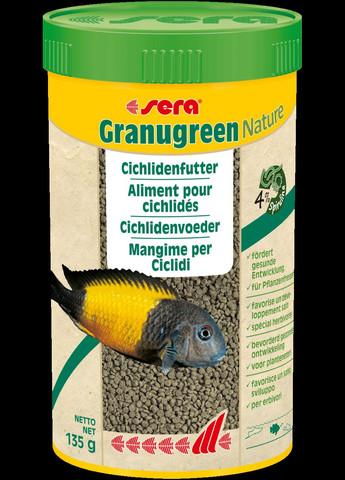 Корм для риб Granugreen Nature у гранулах 250 мл (135 гр) Sera (278369066)