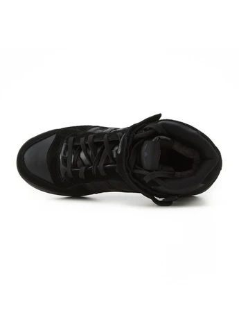 Черные зимние кроссовки мужские зимние adidas No Brand Forum High Full Black Fur