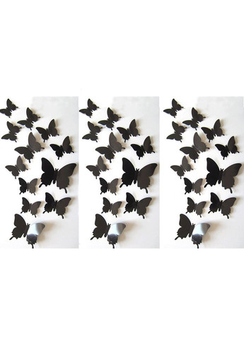 Набір для декору Метелики для фотозони 12 шт (однотонний ) No Brand (366666314)