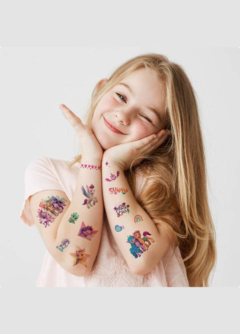 Набір дитячих тимчасових татуювань "My Little Pony" 200437, 4 аркуші No Brand (339776542)