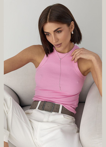 Майка в рубчик з широкою окантовкою Lurex — 323644694