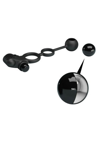 Насадка на член Pretty Love Vibro Penis Sleeve IV Черная CherryLove LyBaile (282710768)