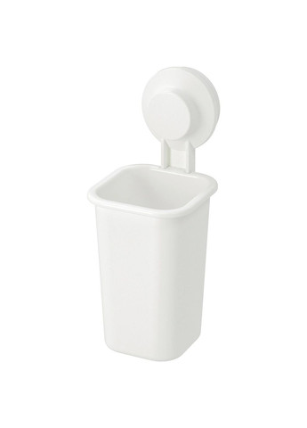 Тримач для зубної щітки з присоскою ІКЕА TISKEN білий (80381294) IKEA (267899294)