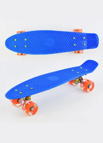 Скейт Пенни борд со светящимися PU колёсами. Dark Blue (74186) Best Board (340909623)