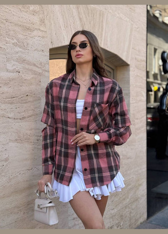 Розовая рубашка No Brand