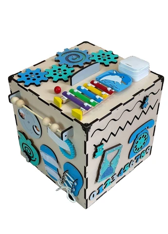 Бізікуб 30*30 см розвиваюча іграшка від виробника для хлопчика Lermax Toys (302317191)