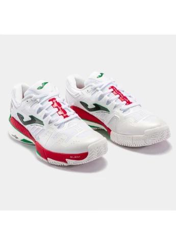 Комбіновані кросівки slam white/red білий. червоний демісезон Joma