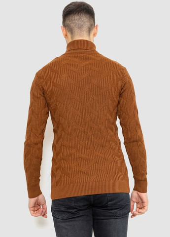 Коричневый зимний свитер мужской, цвет коричневый, Ager