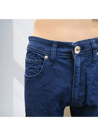 Джинси чоловічі рубчик класичні стрейч прямі 38 сині Hacker (354332044)