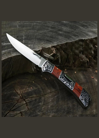 Ніж складаний В3159 Дерев'яна ручка з гравіюванням Columbia (346597110)