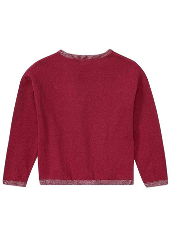 Бордовый демисезонный джемпер с пайетками для девочки lidl 382073 Lupilu
