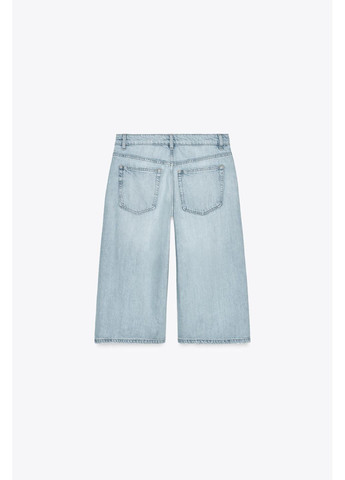 Джинсовые шорты trf с низкой посадкой Zara (354816942)