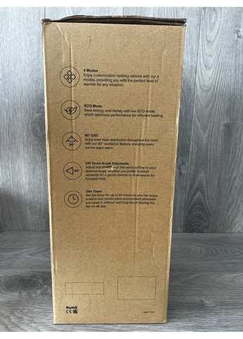 Тепловентилятор OMISOON DH-QN19A, 2000 Вт, 3 режими, автообертання No Brand (369389253)