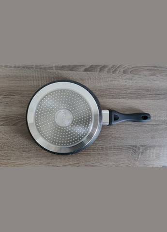 Сковорода глибока з кришкою VZ8059 26 см чорна Vezzer (364103673)