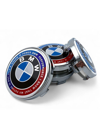 Колпачок в диски БМВ заглушка для дисков 60/56 мм Юбилейные "50 Лет" (1 шт.) BMW (354698589)