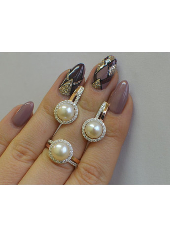 Срібний набір з жемчугом Silver Style (367112856)