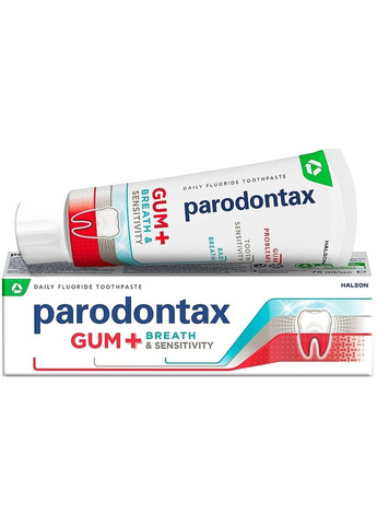 Зубная паста Защита Ясень + Свежее Дыхание и Чувствительность Зубов - Gums + Breath & Sensitive Teeth 75ml (1088682-42108323) Parodontax (368640944)