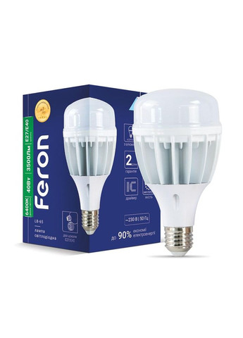 Світлодіодна лампа LB-65 40Вт E27-E40 6400K Feron (361068478)