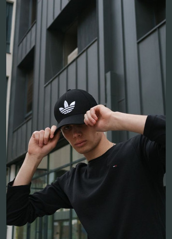 Чоловіча чорна кепка (логотип білого кольору) No Brand (326597241)