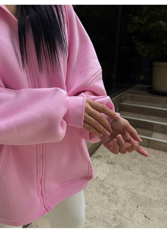 Стильная розовая тощая oversize с молнией No Brand (365751523)