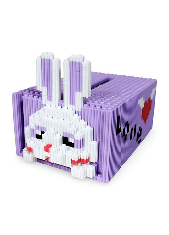 Конструктор для дітей Magic Blocks Кролик-шухлядка на 1132 деталі. Конструктор шухлядка 14,9 см No Brand (284283177)