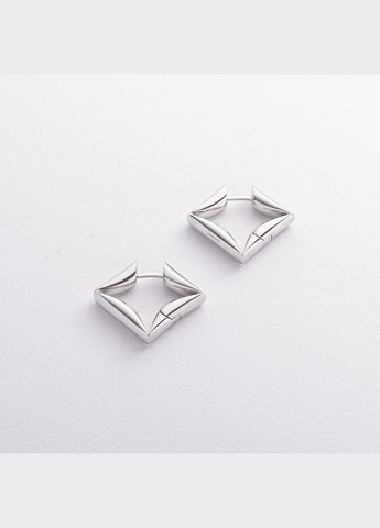 Серебряные серьги Ромбы 7367 Oniks (332675080)