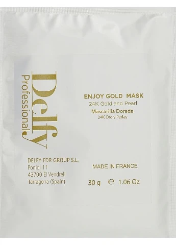 Відлущуюча маска для обличчя Cosmetics Enjoy Gold Mask * 30g (2-1291668) Delfy (380126413)