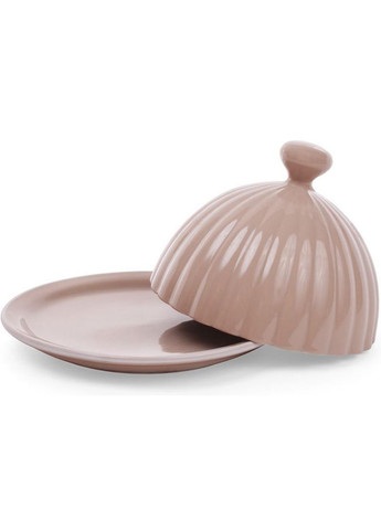 Маслянка керамічна "Артеміда" кругла Ø14см, бежева Bona (329897123)