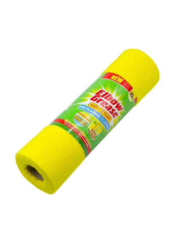 Салфетки-микрофибра в рулоне желтые, 10 шт. Elbow Grease (366812968)