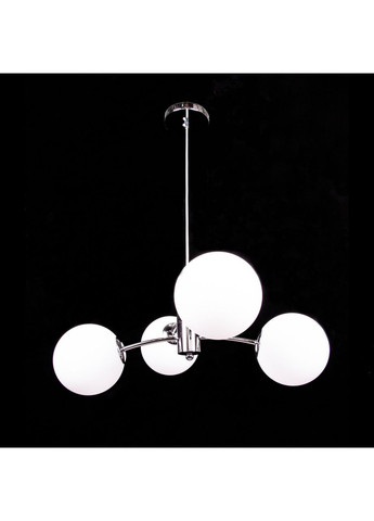 Підвісна люстра в стилі лофт на 4 лампочки 2777/4/CH/Chomre/white ball No Brand (352229845)