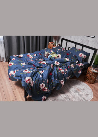 Комплект постільної білизни Полісатин Premium двоспальний 175х210 наволочки 4х50х70 (MS-820003718) Moon&Star Bush Peony (288043613)