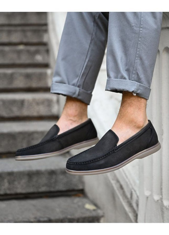 Чоловічі демісезонні замшеві лофери сірі Freedom (362039080)