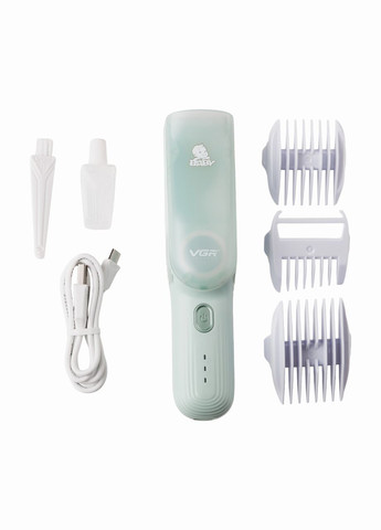 Дитяча машинка для стрижки з насадками акумуляторна безшумна 0281_Lu VGR (322340321)