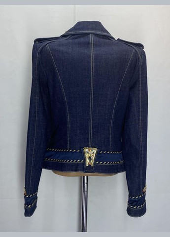 Темно-синяя демисезонная куртка джинсовая Gizia 4C005