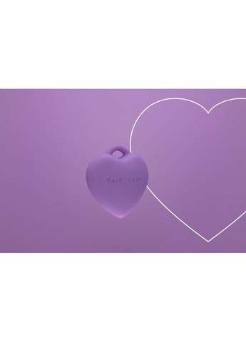 Минивибратор Сердечко PleasureStone violet 9 режимов на шнурке для клитора FairyGasm (302297935)