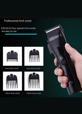 Машинка для стрижки аккумуляторная с насадками черный (1756375453) VGR V-011 (334257082)