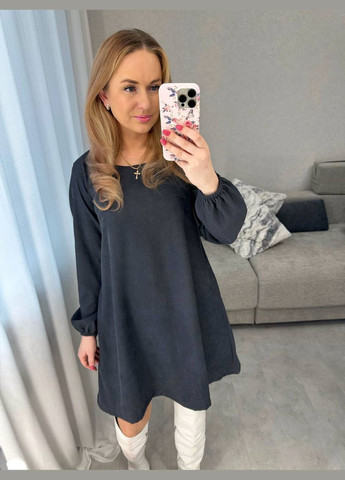 Графітова сукня вільного крою No Brand