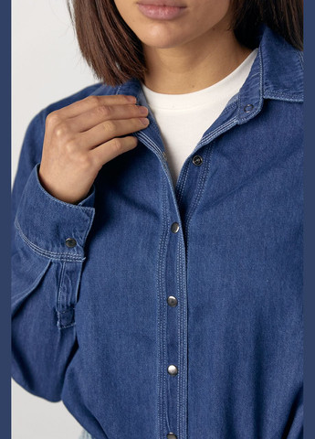 Синяя рубашка Lurex