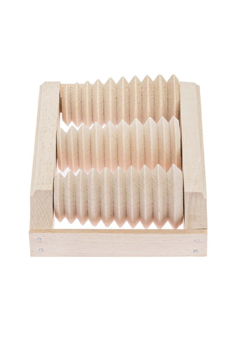 Массажер для стоп деревянный для профилактики плоскостопия и рефлекторного массажа на 3 ролики на одну ногу Woodly (331013333)