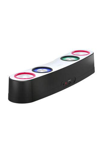Портативная колонка блютуз F36 Speaker c RGB подсветкой 2400mAh, Black XO (340935455)