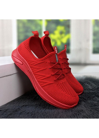Червоні літні кросівки жіночі текстильні Gipanis