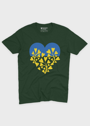 Женская футболка с патриотическим принтом Сердце (TS001-4-BOG-005-1-094-F) Modno - (285771612)