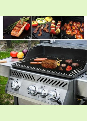 Тефлоновий килимок з антипригарним покриттям для гриля BBQ grill sheet 33x40 см чорний (2104618536) No Brand (331184005)