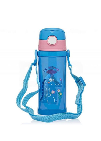 Термос поильник детский с трубочкой и ремешком Crocodile 350 мл Stenson (342098922)