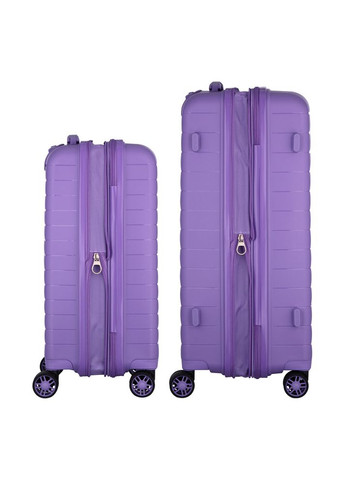 Набір валіз, Aero, поліпропілен, (M+S), TSA, 4 колеса, EXP, лавандовий 2E (365071183)